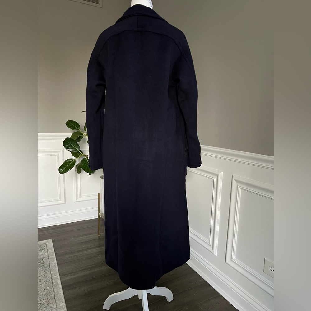 Tory Burch Wool Overcoat in Nevy Blue sz 0 995$ - Picture 9 of 16